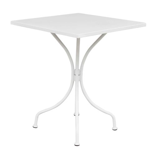 ROMANUS - set tavolo in metallo cm 60 x 60 x 72 h con 2 poltrone Romanus