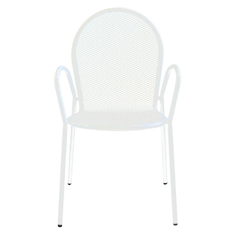 ROMANUS - set tavolo in metallo cm 60 x 60 x 72 h con 2 poltrone Maris