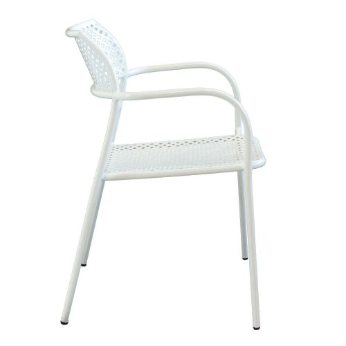 ROMANUS - set tavolo in metallo cm 60 x 60 x 72 h con 2 poltrone Aviim