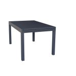 JERRI - set tavolo in alluminio cm 135/270 x 90 x 75 h con 8 Poltrone Dynamo