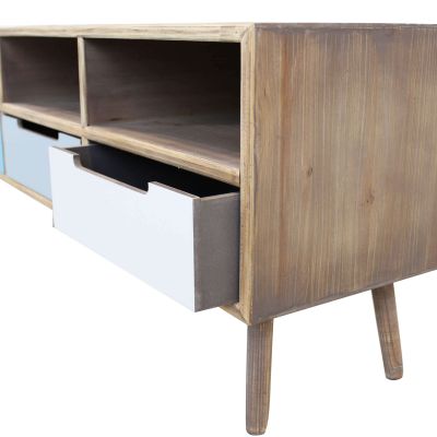 ADELINE - porta tv in legno colorato