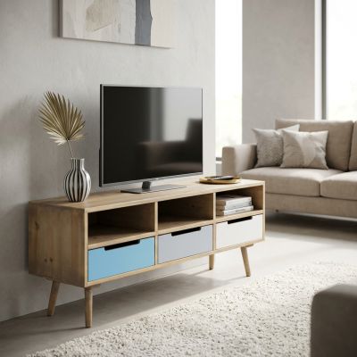 ADELINE - porta tv in legno colorato