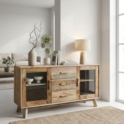 PINUS - credenza con 3 cassetti