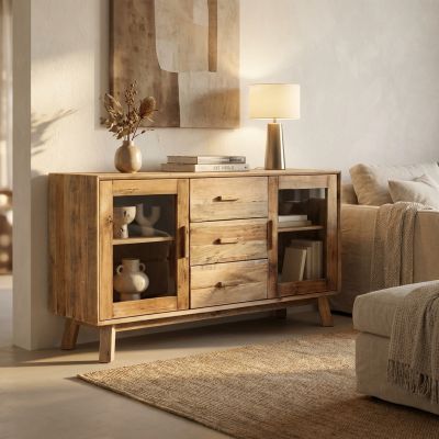 PINUS - credenza con 3 cassetti