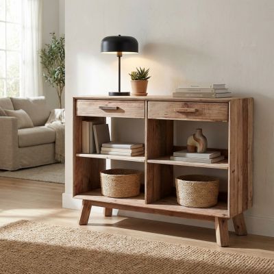 PINUS - credenza con 2 cassetti