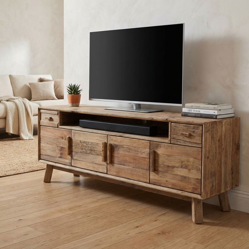 PINUS - porta TV con 2 cassetti