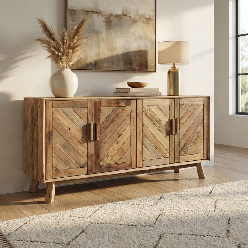 PINUS - credenza con 4 ante