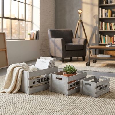 COOPER - set di 3 cassette in legno