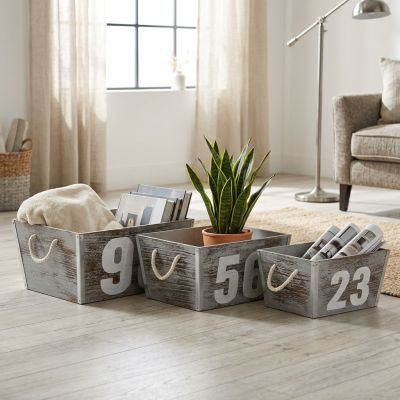 MAVERICK - set di 3 cassette in legno