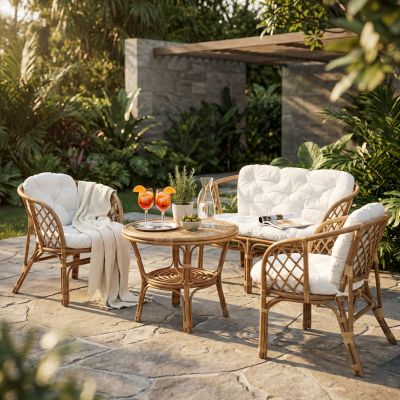 JERA - salotto da giardino in rattan