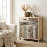 COLORWOOD - credenza due antine in legno colorato