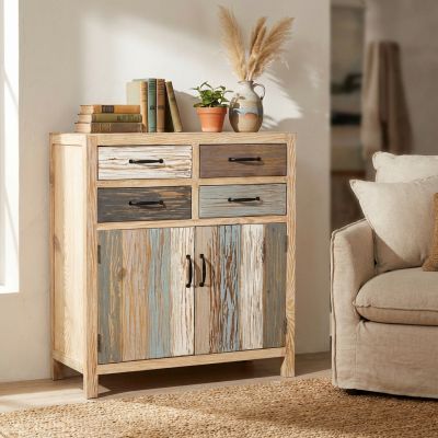 COLORWOOD - credenza due antine in legno colorato
