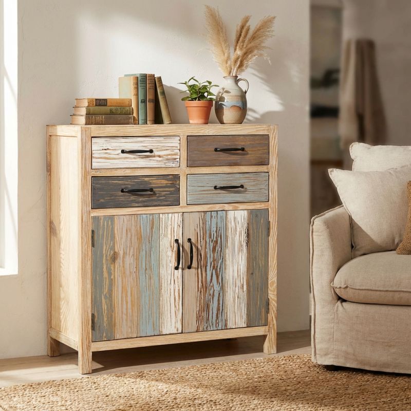 COLORWOOD - credenza due antine in legno colorato