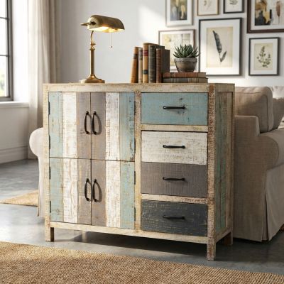 COLORWOOD - mobile 4 cassetti 4 ante