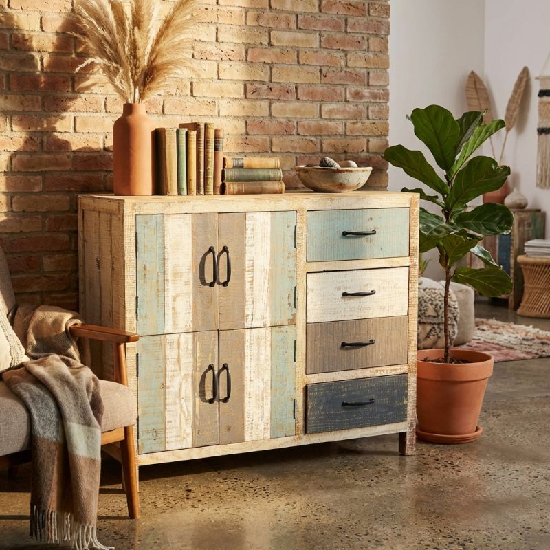 COLORWOOD - mobile 4 cassetti 4 ante