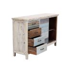 COLORWOOD - credenza quattro cassetti in legno colorato