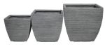 ROSA - set di 3 vasi