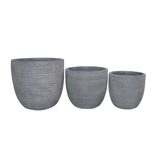 ALICIA - set di 3 vasi