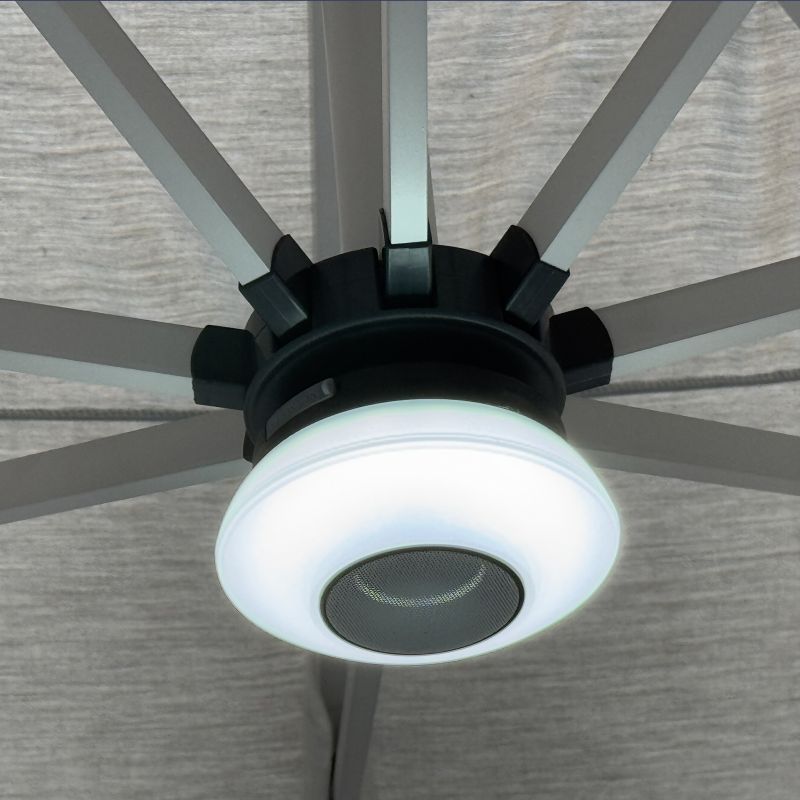 VOLTA - modulo led e cassa bluetooth per ombrellone VOLTA