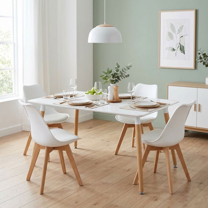 THOMAS - tavolo da pranzo scandinavo 140x80