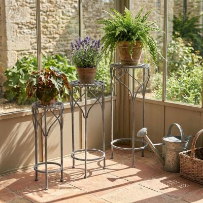 DORIAN - set di 3 fioriere tondo