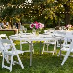 CATE - tavolo catering rotondo pieghevole salvaspazio in acciaio e abs