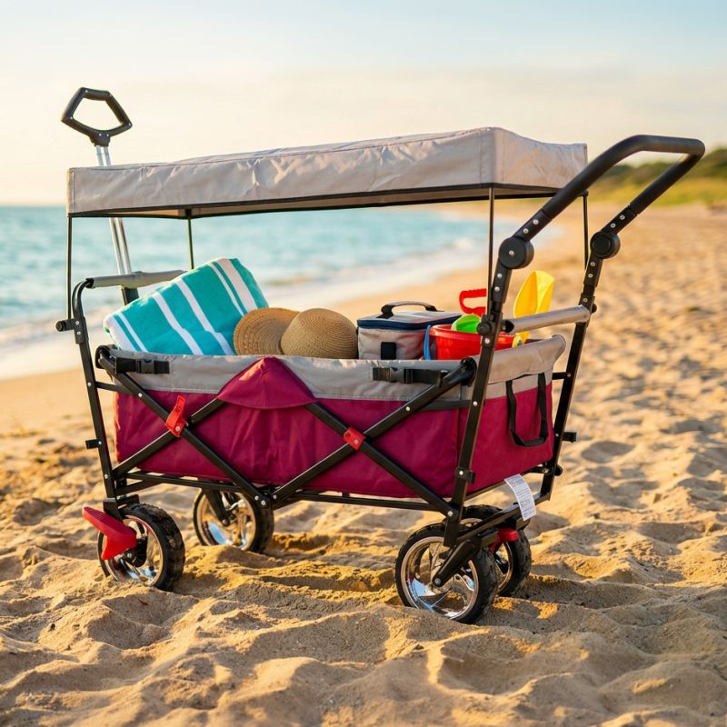 BABA - carrello da spiaggia con tettuccio