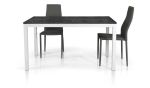 FLICK - tavolo effetto marmo allungabile 110 x 70