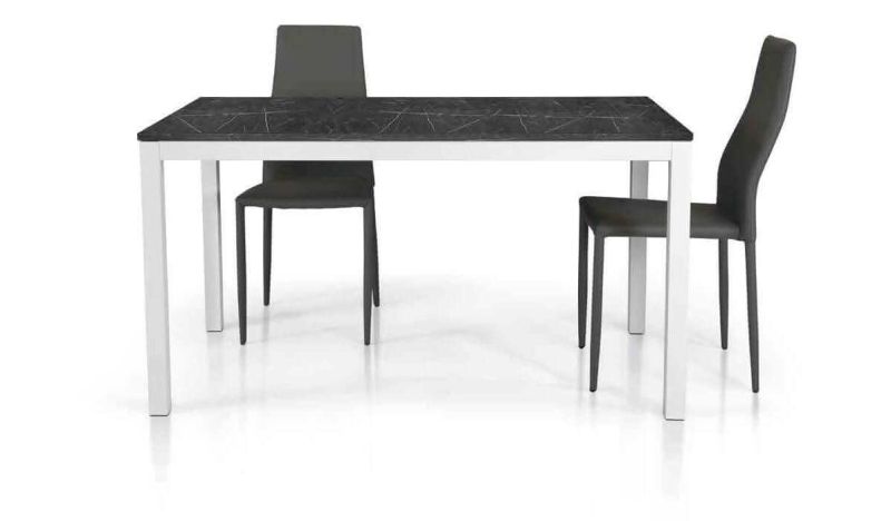 FLICK - tavolo effetto marmo allungabile 120 x 80