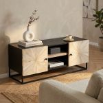 SPIRAL - porta tv legno e ferro