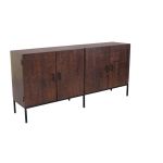 MANTRA - madia con decoro 4 ante legno e ferro