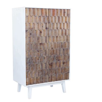 MATRIX - armadio a due ante con decoro in legno
