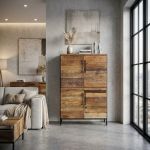 RUNE - credenza moderna in legno con quattro ante