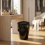 ALISEO - sgabello pouf in abs con cuscino