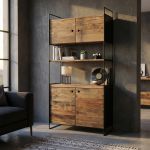 PINUS BLACK - credenza in pino riciclato