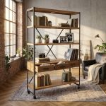 NEPO - libreria in legno e acciaio