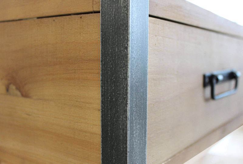 NEPO - libreria in legno e acciaio