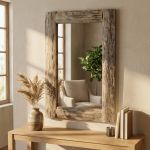 CLEET - specchio con cornice in legno