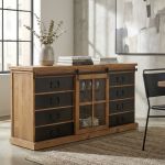 CALIN - madia industrial in acciaio e legno