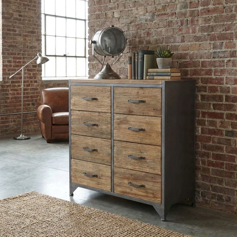 DAMI - cassettiera in legno e acciaio