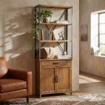 ARTUR - libreria in legno e acciaio
