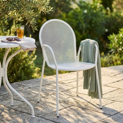 MARIS - poltrona da giardino impilabile in ferro