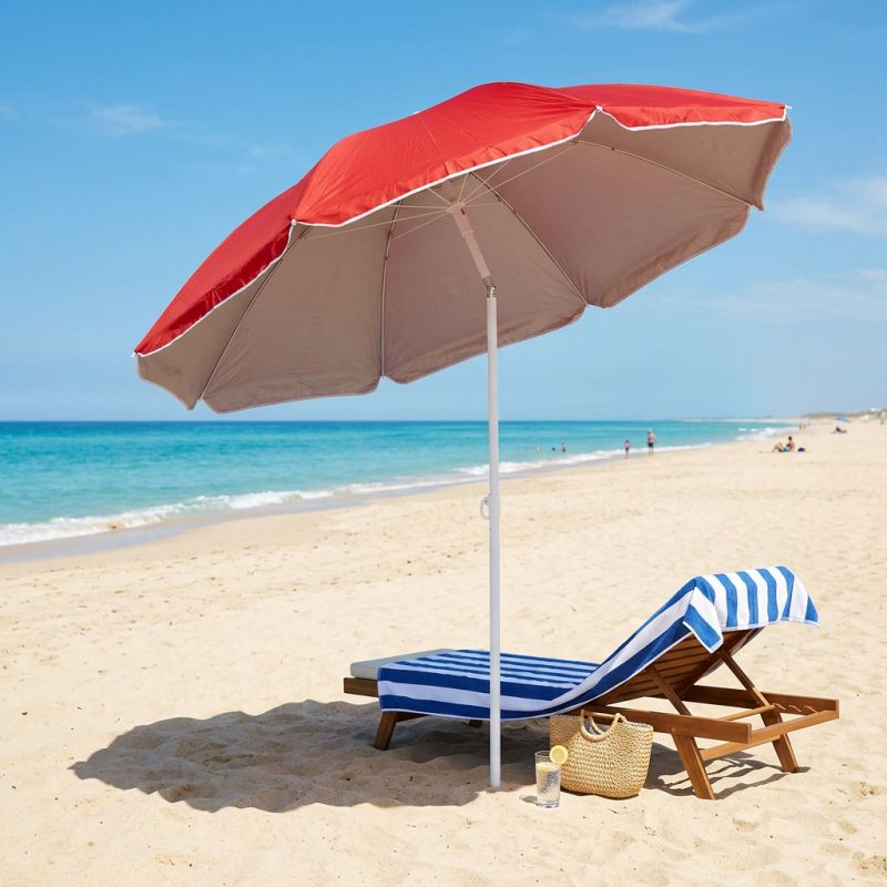Ombrellone Spiaggia Nylon Protezione Uv Diametro 1,8 M colore CASUALE