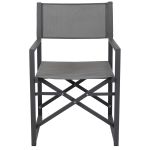 DEXTER - set tavolo in alluminio cm 160/240 x 90 x 75 h con 4 poltrone Carpenter
