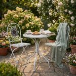 LOUIS - set tavolino e due sedie da giardino