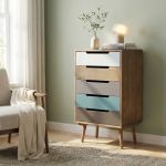 ADELINE - cassettiera cinque cassetti alta 83 cm