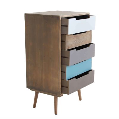 ADELINE - cassettiera cinque cassetti alta 83 cm