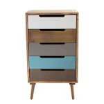 ADELINE - cassettiera cinque cassetti alta 83 cm