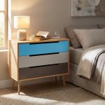 ADELINE - mobile 3 cassetti in mdf multicolor