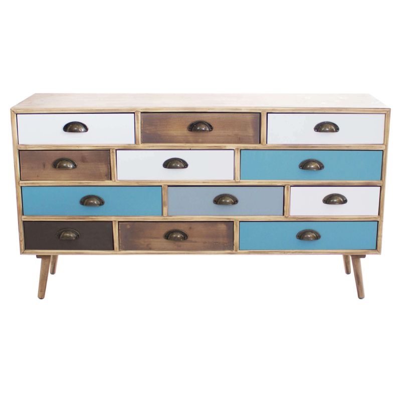 ADELINE - cassettiera 12 cassetti multicolor